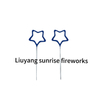 Shaped sparklers blue star and pink star 