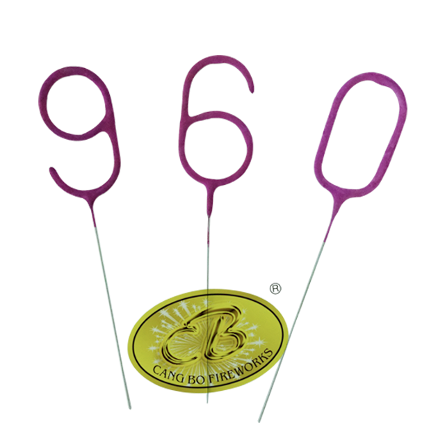 Number sparkler 960 ( we could produce number sparkers 0 to 9)