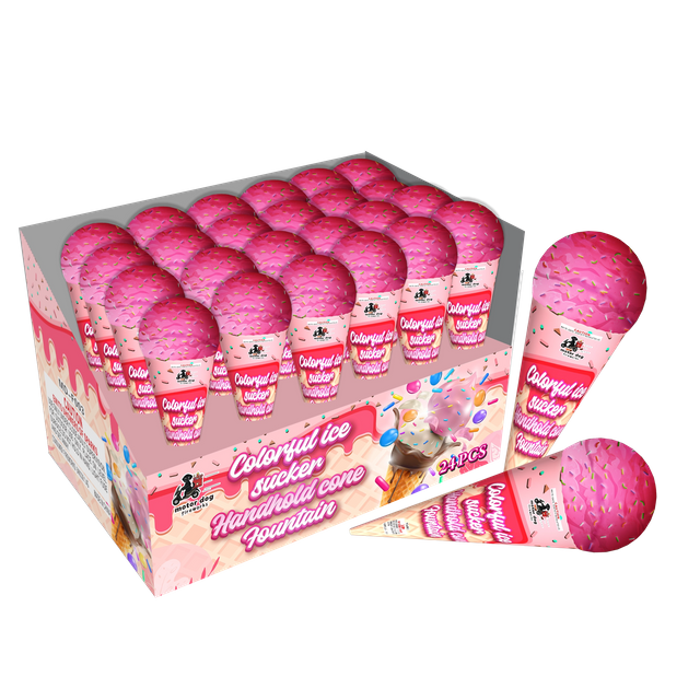 MD- F003 colorful ice sucker handhold cone fountain