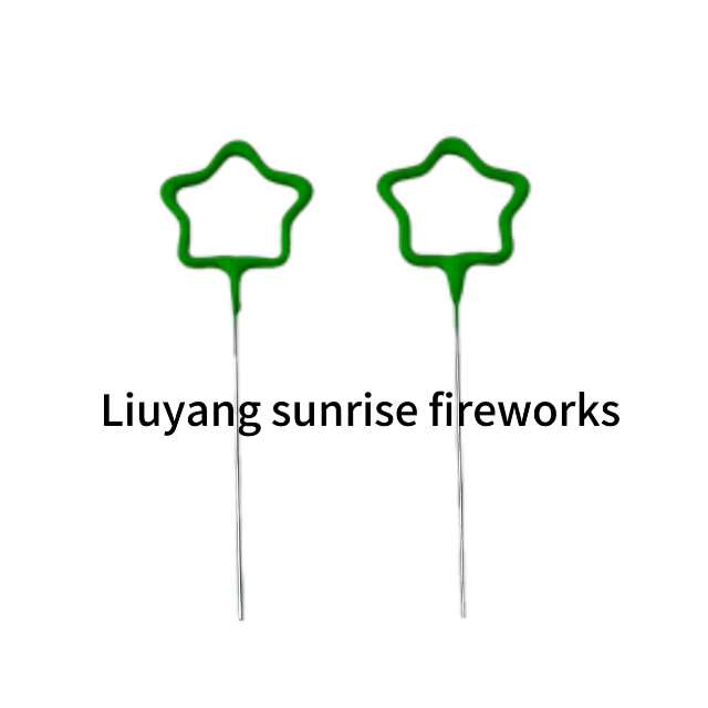 Green star Shaped sparklers 